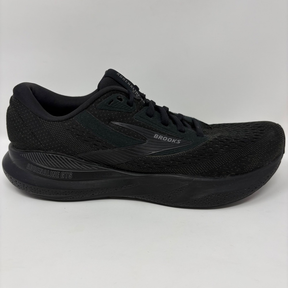 Brooks Adrenaline GTS 24 Mens Size 8 Black Athletic Running Shoes Sneakers